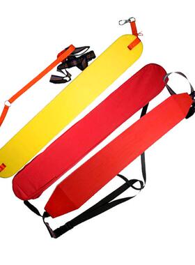 智拓防汛抗洪救生棒单双人水上浮力条红黄色单人海上救援浮标