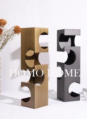 北欧风金属红酒架客厅装饰摆件样板房酒店家居餐厅酒柜葡萄酒架