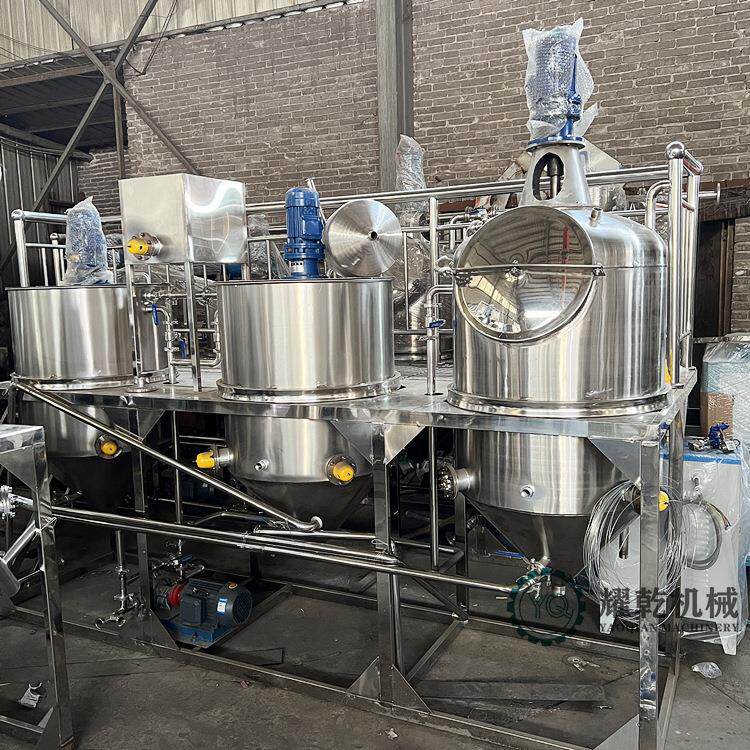 高温油提炼设备 食品厂大豆油加工设备 小型食用油脱酸去色设备
