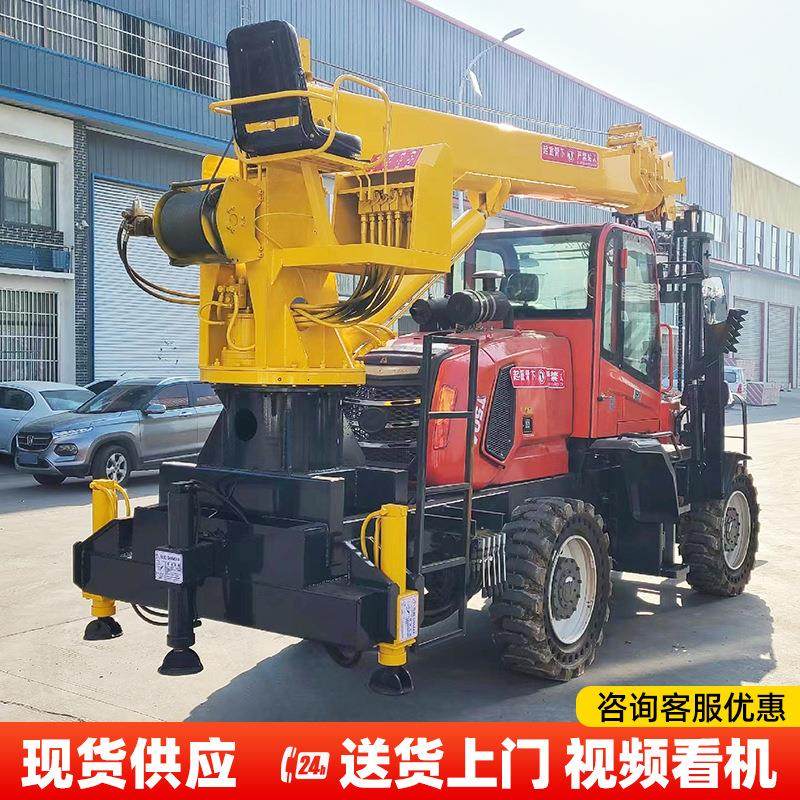 四驱越野叉车吊 3吨5吨越野吊机厂家 车间厂房用叉车改装起重机