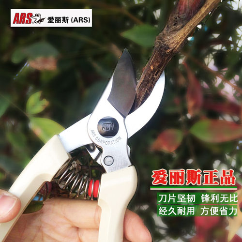 爱丽斯ARS130修枝剪 SK5高碳钢 园艺工具 锋利 盆景修剪 手剪