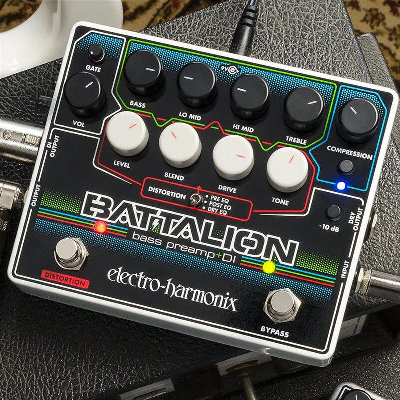 EHX Electro-Harmonix Battalion Bass 前级 DI 失真 单块效果器