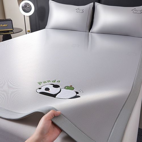 冰丝凉席夏天2025新款冰藤席三件套床笠可机洗夏季抗菌软席子空调