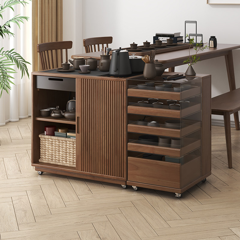 实木茶桌可移动客厅茶水柜烧水一体茶车极简茶几边几小茶台带轮,住宅家具,茶几,淘宝优惠券,粉丝福利购,淘宝优惠卷