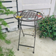 铁艺折叠小圆桌阳台小茶几客厅沙发角边几创意小茶桌花园装 饰花架