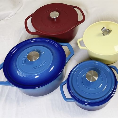三夏出口牛货珐琅铸铁锅 炖锅搪瓷汤锅焖烧锅 电磁炉明火通用