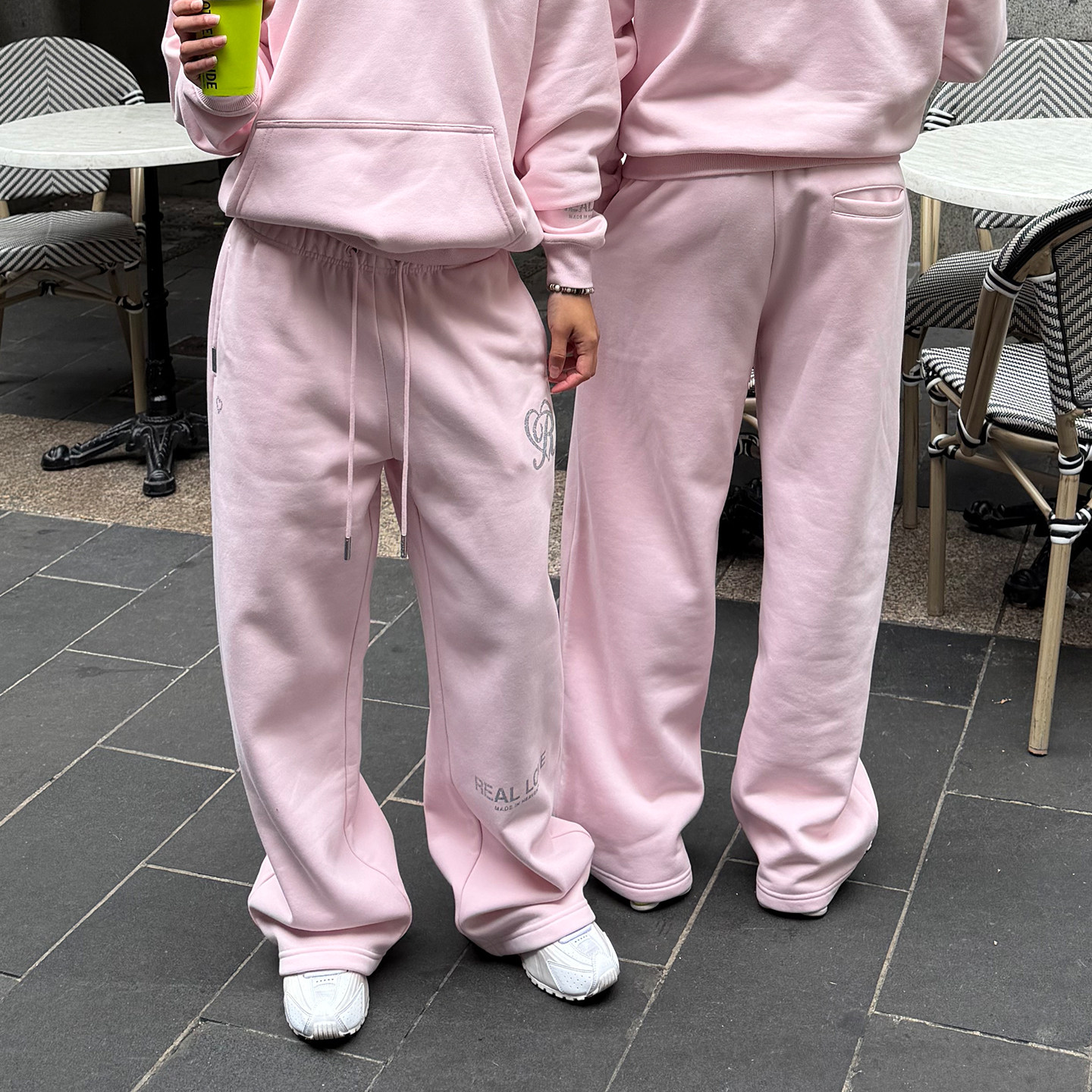 REALISM 果子露粉情侣卫裤 马卡龙色系运动裤 春夏新品