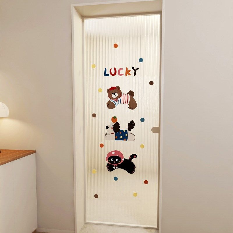 装万家玻璃贴纸浴室卫生间窗户贴膜静电磨砂防窥门窗可爱卡通贴饰,家居饰品,玻璃膜/贴,淘宝优惠券,粉丝福利购,淘宝优惠卷