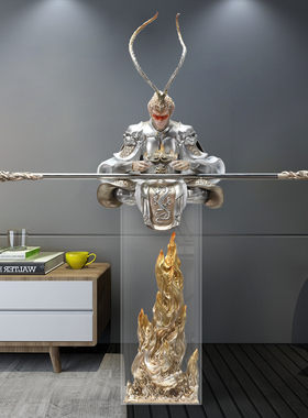 斗战胜佛办公桌摆件家居饰品创意孙悟空客厅房间落地摆设齐天大圣