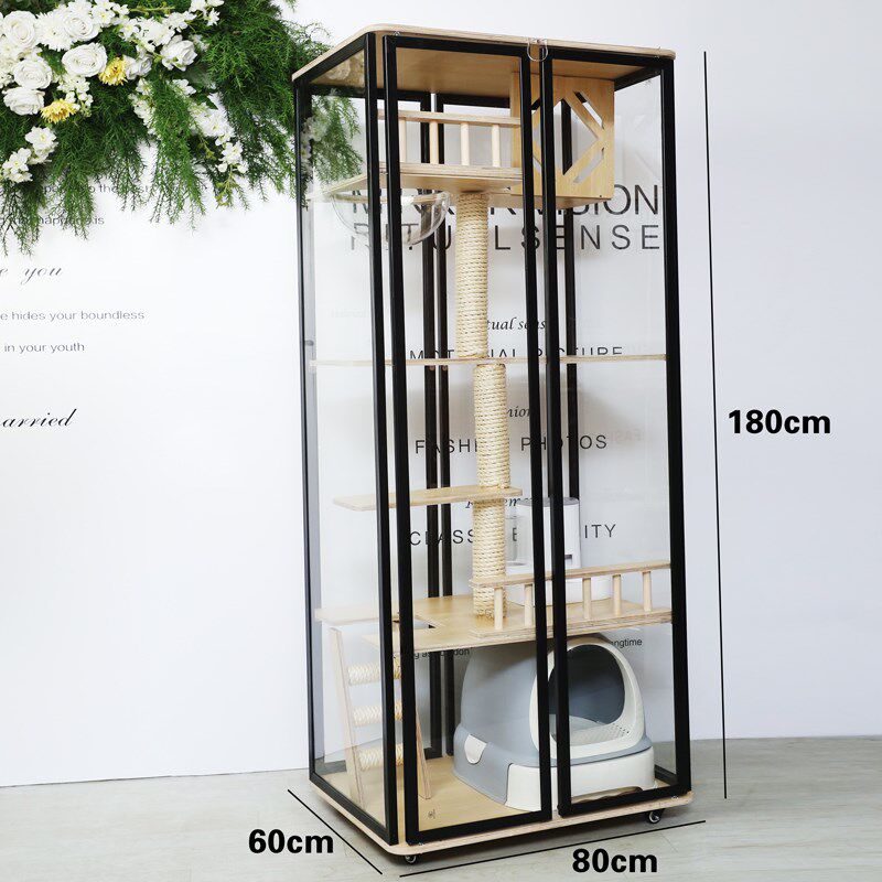 双层超大猫笼子实木 家用室内一体猫爬架猫咪全景猫别墅 豪华猫窝,宠物/宠物食品及用品,猫笼子/猫别墅,淘宝优惠券,粉丝福利购,淘宝优惠卷