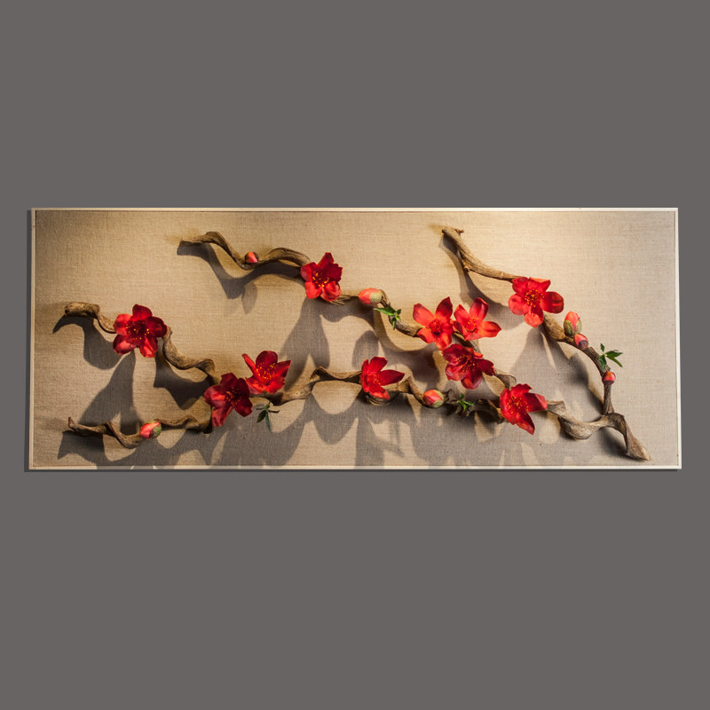 墙面装饰立体花艺木棉花挂件创意壁饰壁挂客厅立体背景墙装饰品,家居饰品,壁饰,淘宝优惠券,粉丝福利购,淘宝优惠卷