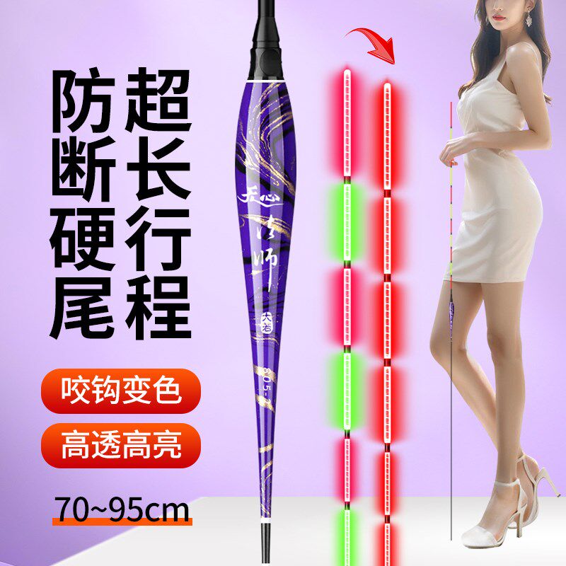 【超长硬尾11目】超长远投行程鲢鳙翘嘴日夜咬钩变色加粗大物漂
