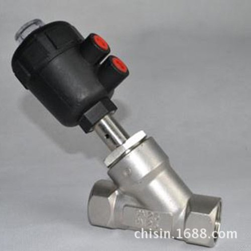 CHISIN气动/r手动角座阀/切断阀自控阀/塑料头/不锈钢304丝口/法