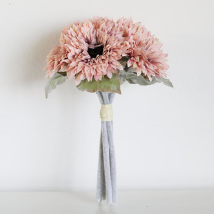 追花【太阳花束】油画多层向日葵假花绢花客厅餐桌花艺秋色手捧花