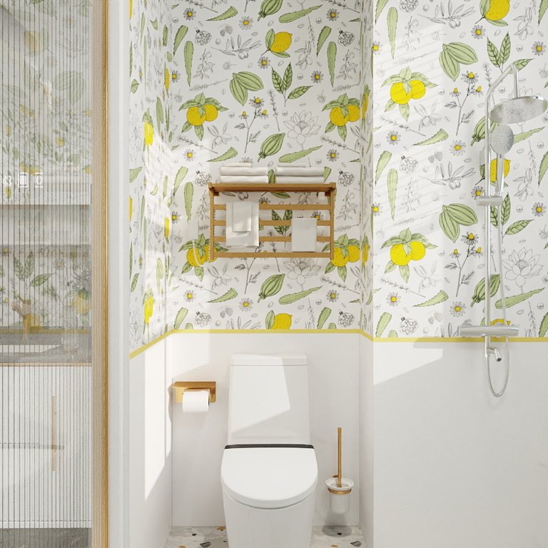 复古法式浴室自粘贴纸防水壁纸卫生间改造瓷砖墙面翻新墙贴遮丑贴,家居饰品,软装墙贴,淘宝优惠券,粉丝福利购,淘宝优惠卷