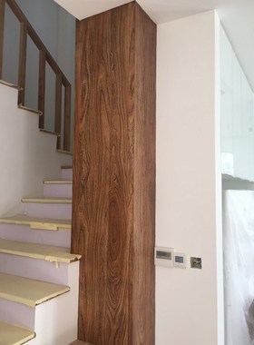 老榆木假梁实木空心梁餐厅吊顶假木梁装饰板梁天花墙柱板造型定制