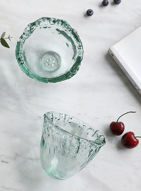 西班牙进口冰激凌碗手工透明玻璃个性雪糕杯沙冰杯家用甜品奶昔杯