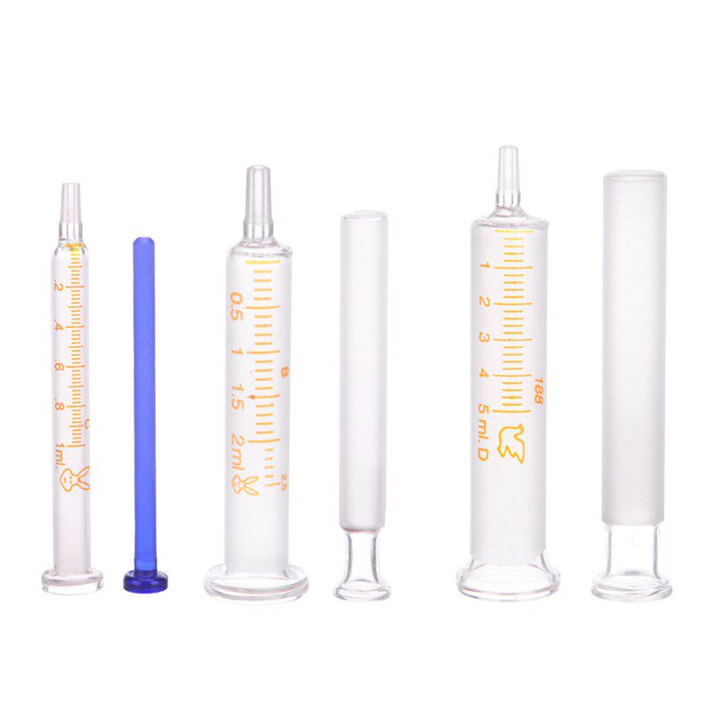 兔高双磨玻璃取样器高气密性色谱用双磨加液器刻度玻璃注射器实验