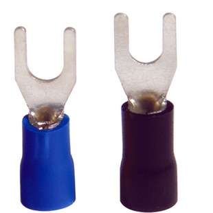 SV5.5 冷压端子 铜鼻子 U型Y型叉型压线接线端头 6紫铜预绝缘