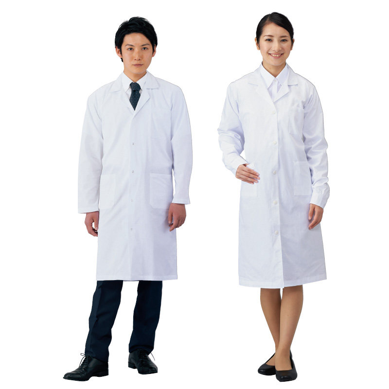 白大褂松紧袖白大褂厚新男款女款防护工作衣实验室长袖冬季工作服