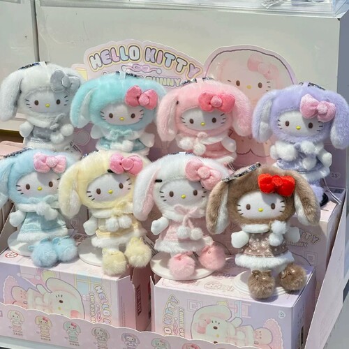 TOPTOY凯蒂猫垂耳兔毛绒盲盒