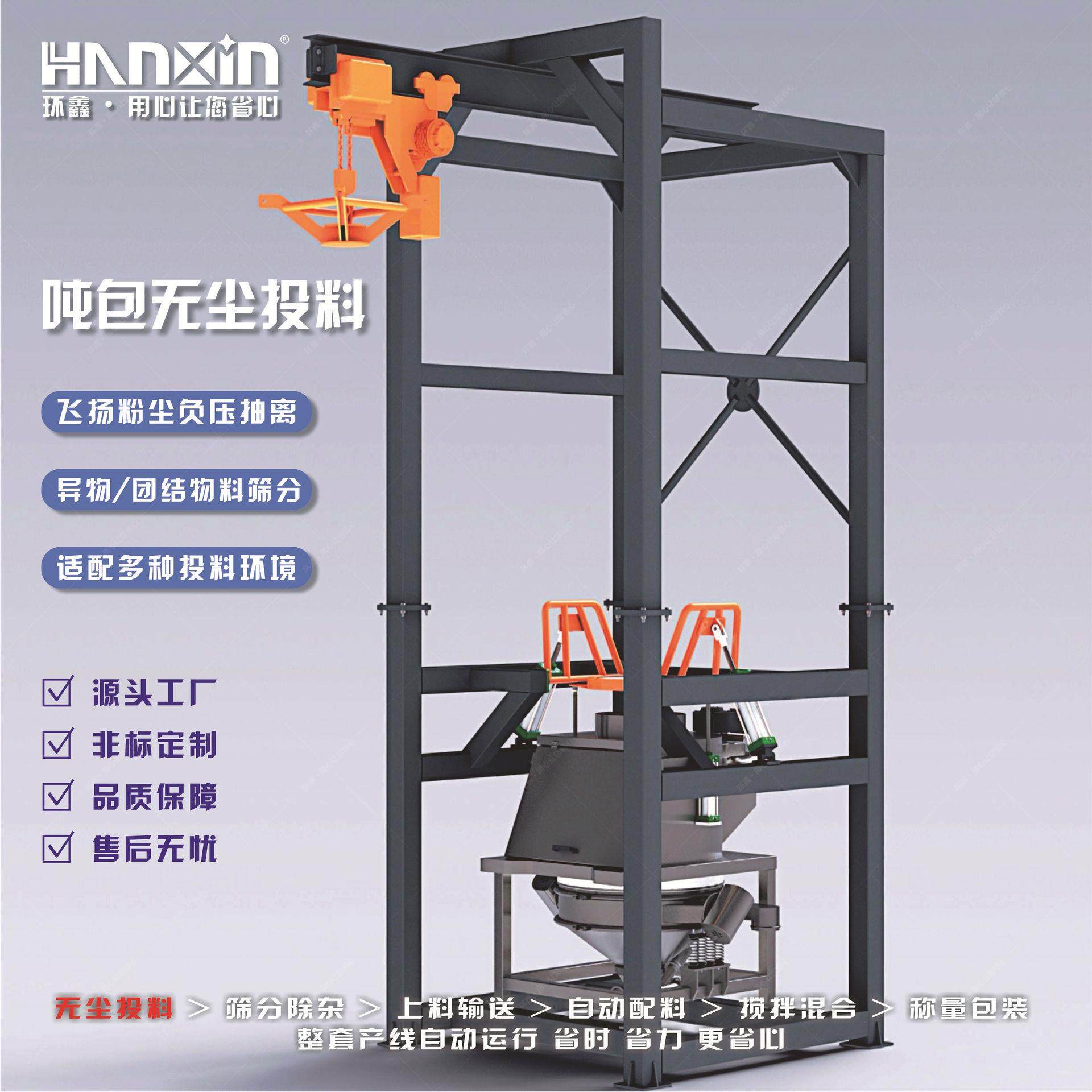 自动吨包卸料站吨袋拆包机2T袋解包不锈钢自动卸料无尘投料站,搬运/仓储/物流设备,输送机,淘宝优惠券,粉丝福利购,淘宝优惠卷
