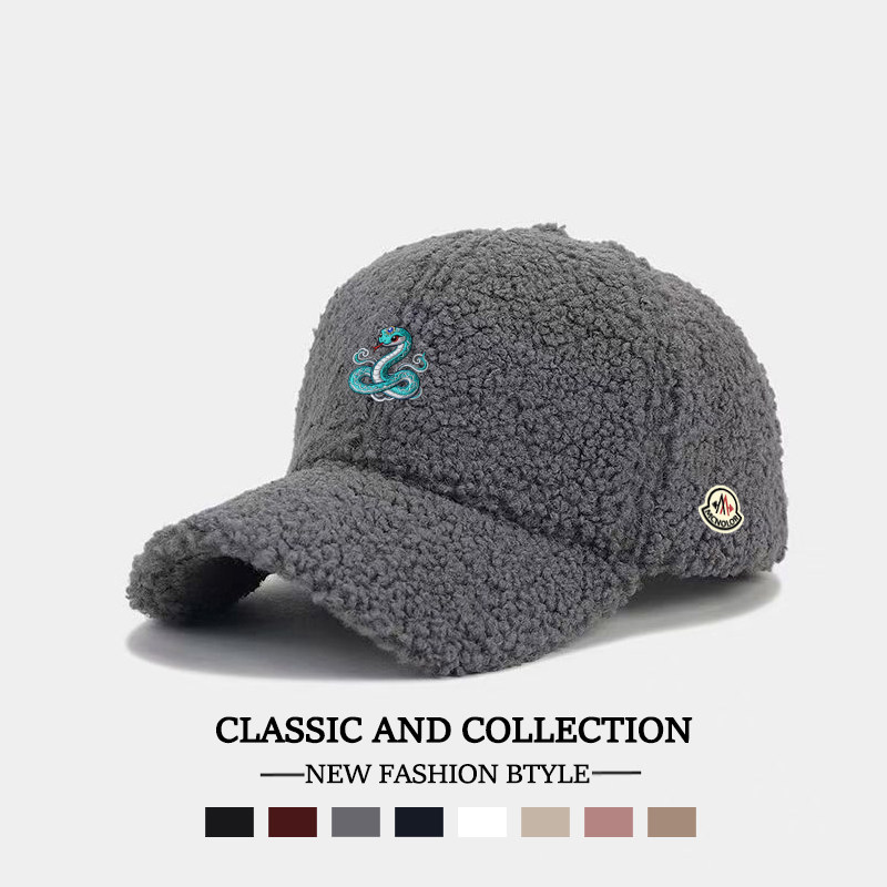 【全球轻奢】蒙口钢琴棒球帽男女蛇年限定鸭舌帽保暖显脸小休闲帽