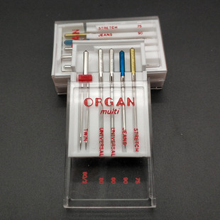 风琴家用缝纫机机针 双针 牛仔布弹力布缝纫机针 混装机针