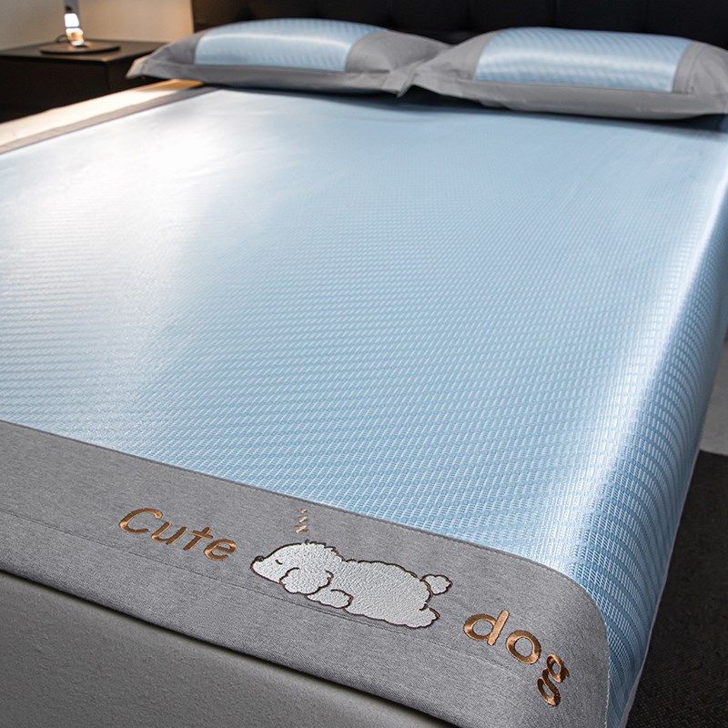 冰丝凉席三件套可机洗夏季藤席草席a类母婴级空调席软席子床笠款,床上用品,冰丝席,淘宝优惠券,粉丝福利购,淘宝优惠卷