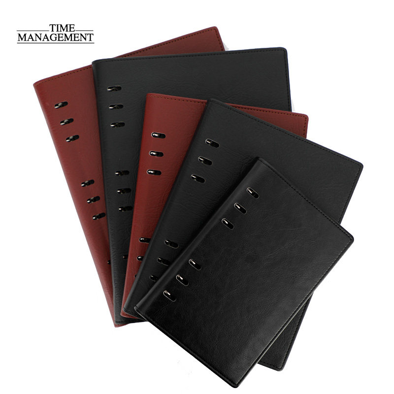 2022年A5/B5/A6活页记事本记事本手册工商日志一周两页笔记本仿皮