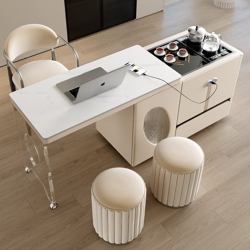 智能全自动升降茶桌办公桌一体阳台小茶台可移动伸缩岩板茶桌两用,住宅家具,家用茶台/茶桌,淘宝优惠券,粉丝福利购,淘宝优惠卷