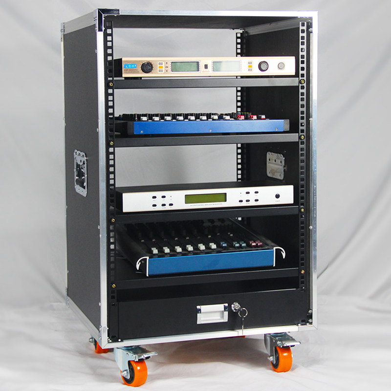 12U航空箱机柜专业订制功放机箱16U简易柜舞台设备调音台柜子专