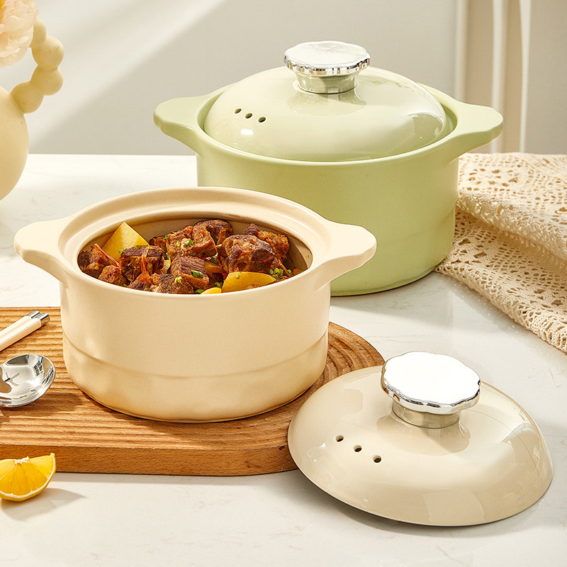 厨匠陶瓷砂锅耐高温乾烧不裂家用砂锅煲瓦斯竈专用炖锅煲汤小沙锅