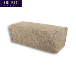 克瑞斯饰家 长方枕罗汉床红木实木沙发韩国麻靠背垫抱枕靠枕定做