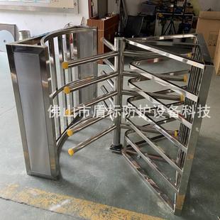 旅客人员出站转闸门 手动只出不进单项转门 限行道单向半高转门