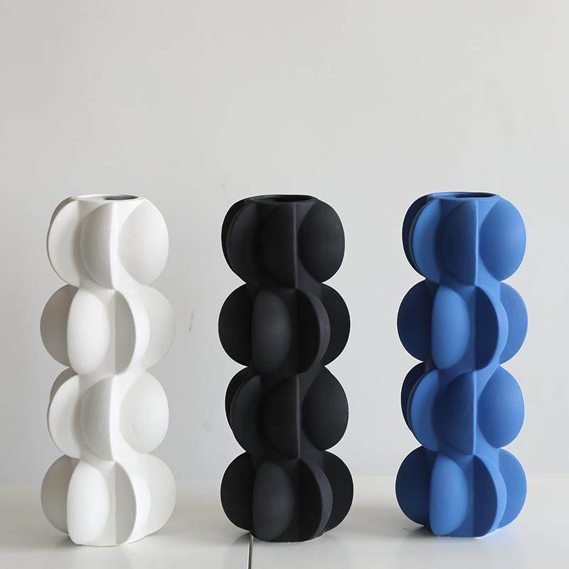 几何错位花瓶花器摆件售楼处样板房客厅家居饰品简约ins工艺品,橡塑材料及制品,工业陶瓷,淘宝优惠券,粉丝福利购,淘宝优惠卷