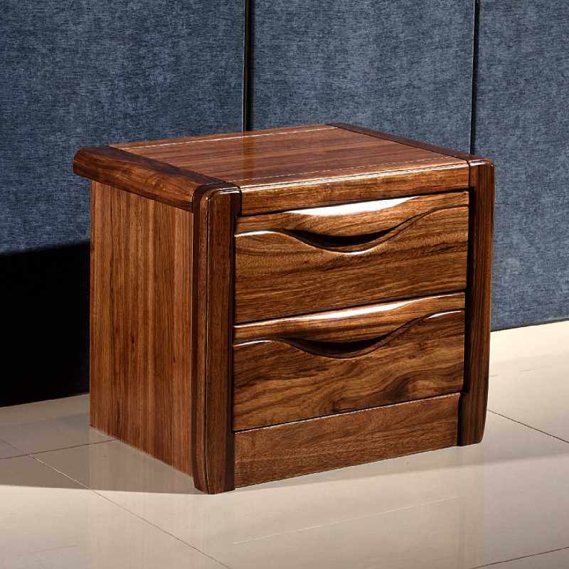 K8乌金木纯实木床头柜床边柜配套家具现代新中式简约储物柜阻尼自,住宅家具,床头柜,淘宝优惠券,粉丝福利购,淘宝优惠卷