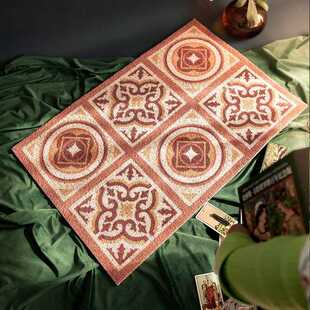 花纹轻奢几何地板入室门地垫家用进门门口脚垫门厅可裁剪地毯