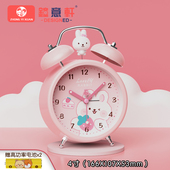 钟意轩儿童卡通小闹钟学生用耐摔静音电池款 男孩女孩可爱强力叫醒