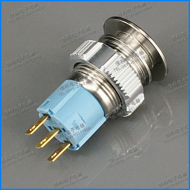 不锈钢按钮开关 M16mm 蘑菇头卡关 自复位/自锁  启动停止开关
