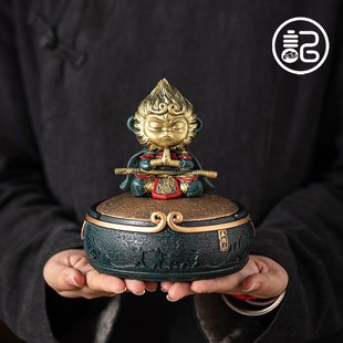 记今朝【梦回取经路】齐天大圣孙悟空树脂大号烟灰缸带盖防风飞灰