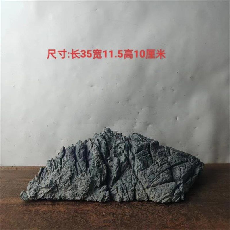 天然原石英石盆景石 鱼缸造景龟纹石根抱石 花盆造景 盆景石料