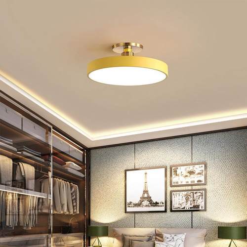 新款led吸顶灯马卡龙圆灯2023家用北欧卧室书房阳台走廊灯吸顶灯