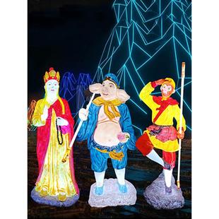 发光仿真西游记摆件孙悟空猴猪八戒唐僧大型雕塑户外景区落地装 饰