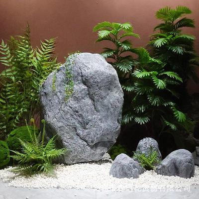 仿真石头奇石人造景观石影视道具摆件户外假山岩石草坪井盖装饰石