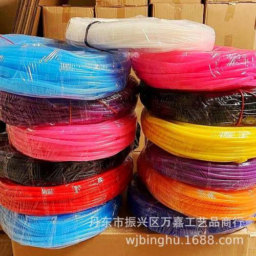 5*7/6*8/4*6硅胶管 透明粉色 彩色橡胶管 2公斤/卷 约90米颜色备