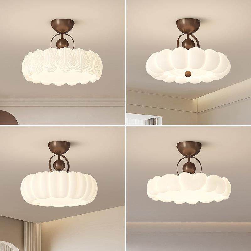 法式卧室吸顶灯中古奶油风主卧公主房灯具简约羽毛灯设计师书房灯,家装灯饰光源,智能吊灯,淘宝优惠券,粉丝福利购,淘宝优惠卷