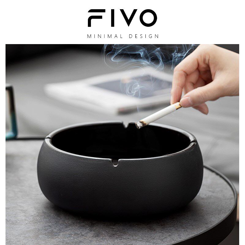 FIVO创意个性大号烟灰缸陶瓷家用客厅办公室潮流烟灰缸