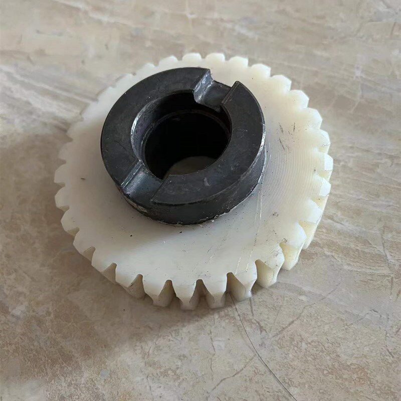 平移门电机推拉门电机配件尼龙涡轮塑料白色开门机转子