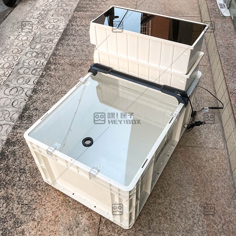嘿匣子透明周转箱滴流过滤龟缸周转箱养龟可视整理箱diy发色盒,宠物/宠物食品及用品,龟缸,淘宝优惠券,粉丝福利购,淘宝优惠卷